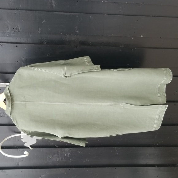 Pull and Bear Linen Blend Trench Coat - Picture 5 of 14